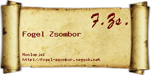 Fogel Zsombor névjegykártya